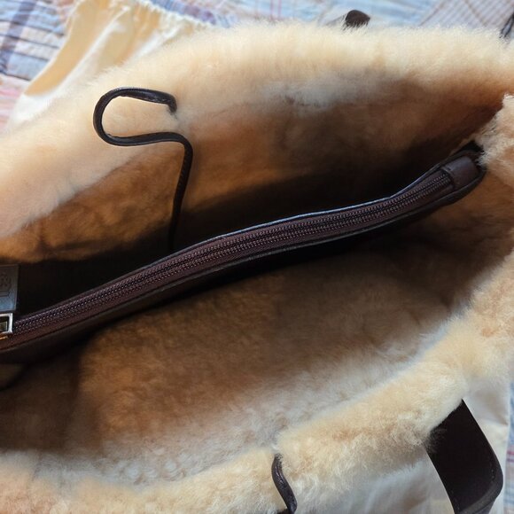 Ugg Australia Shearling Sherpa Bag Light Beige - Picture 7 of 7